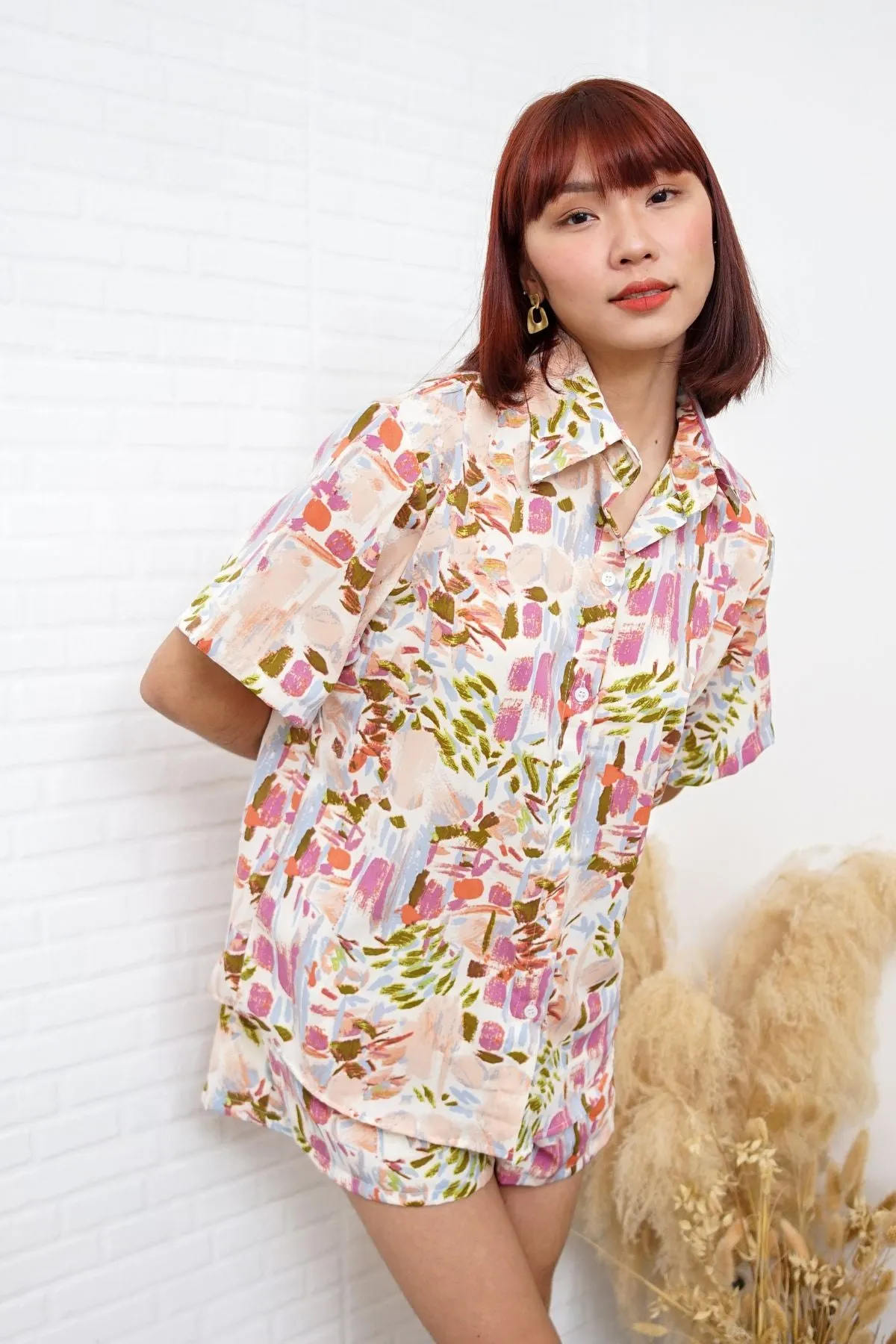 IZA Polo Top & Shorts Co-ord (Violet)