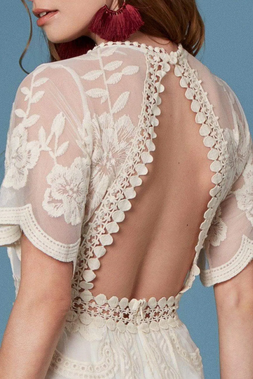 Juan Pablo Ivory Lace Romper