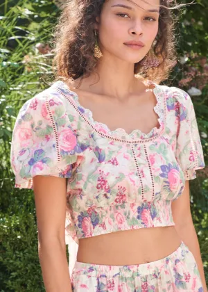 Karsten Crop Top (Veiled Kiss)