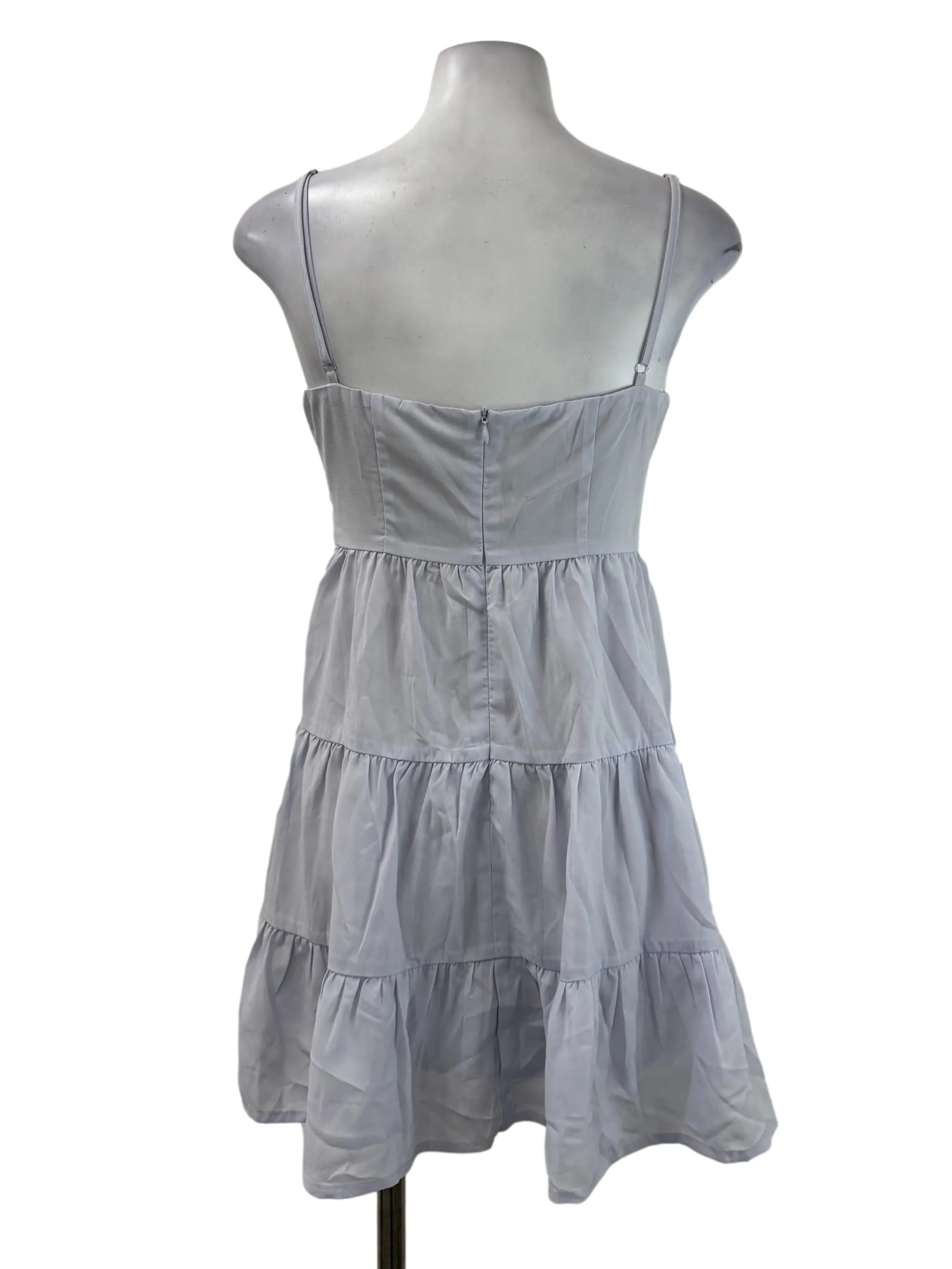 Lilac Sweetheart Tiered Romper