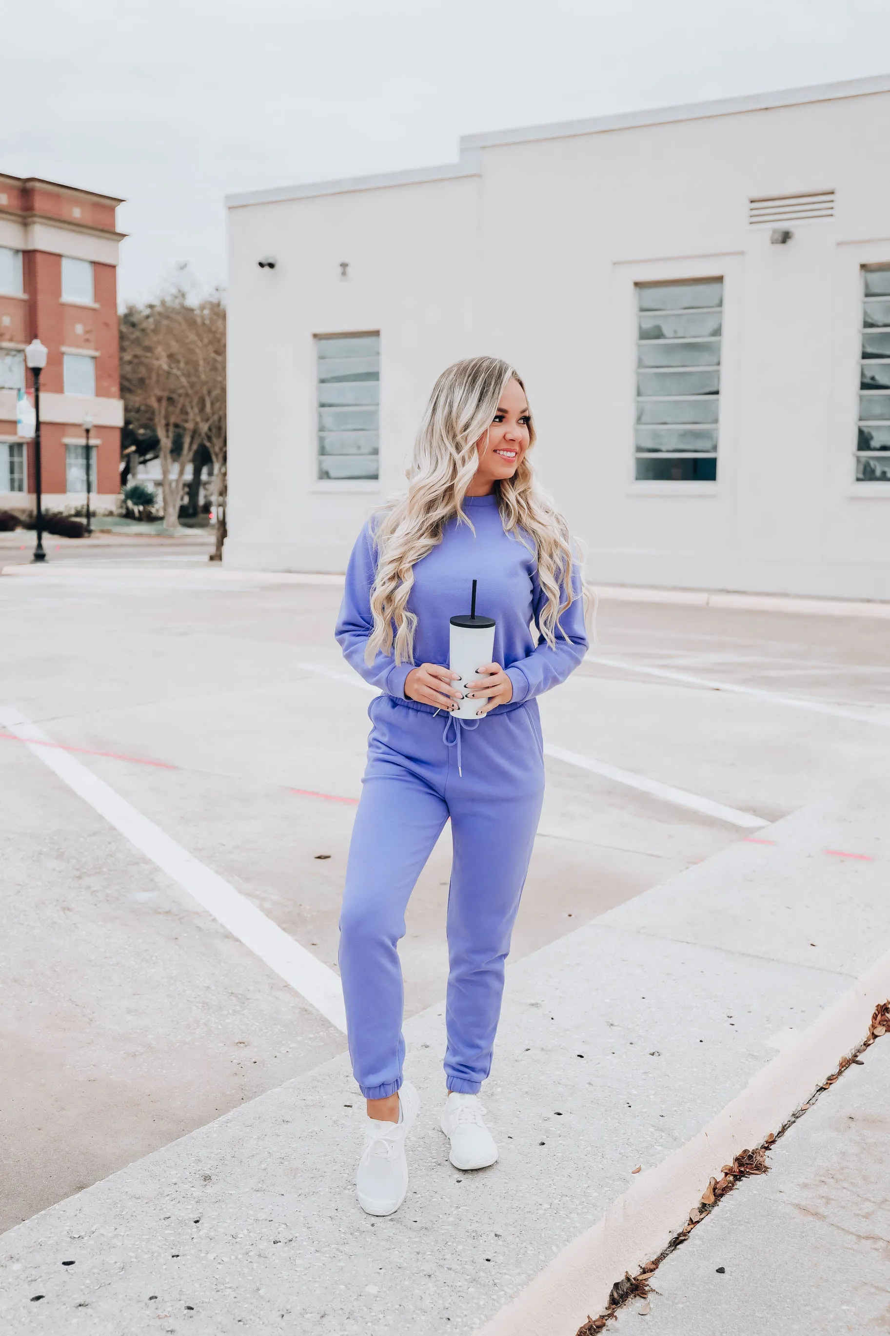 Lockdown Joggers - Periwinkle