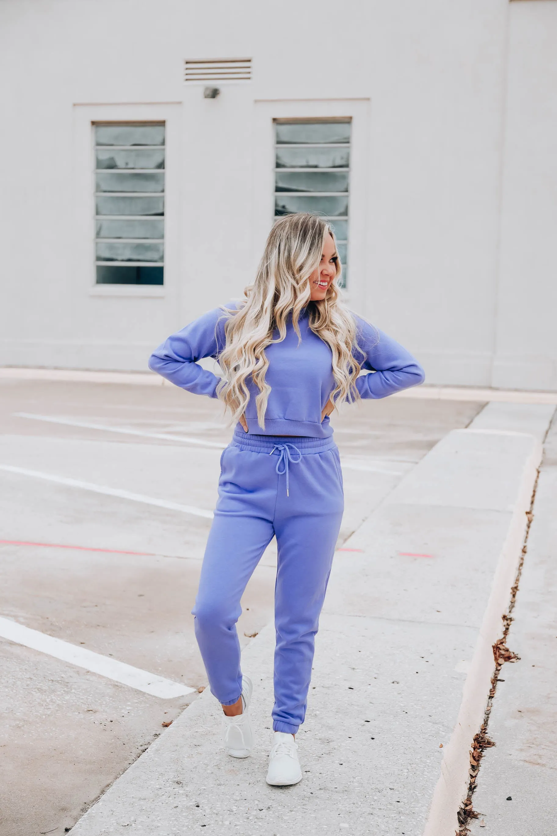 Lockdown Joggers - Periwinkle