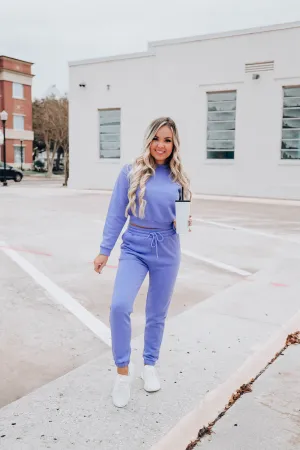 Lockdown Joggers - Periwinkle