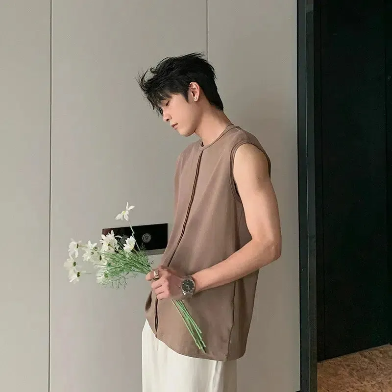 Loose Fit Crew Neck Tank Top