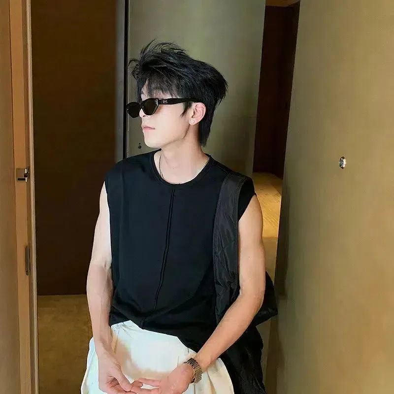 Loose Fit Crew Neck Tank Top