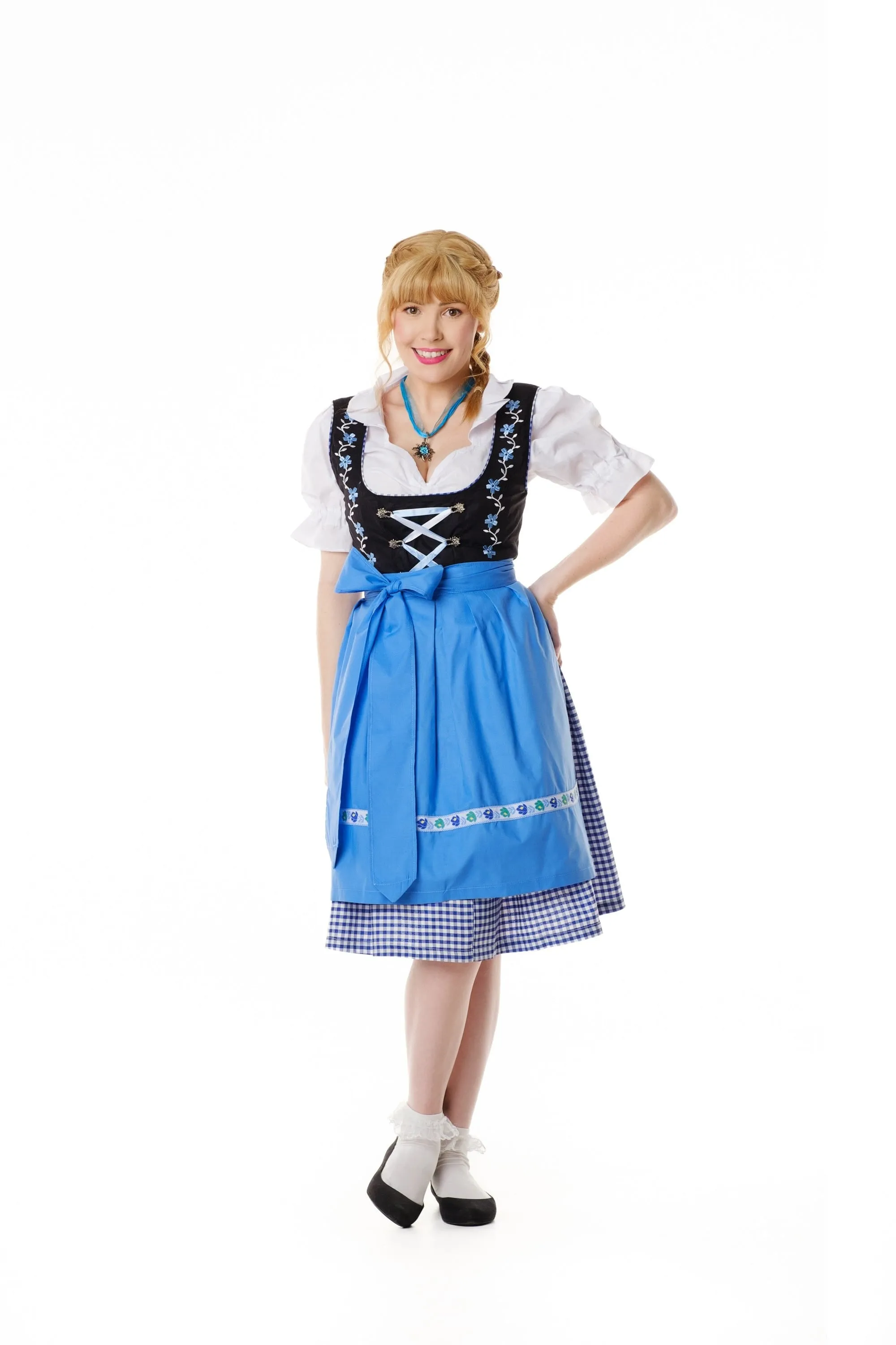 Lottie Traditional Oktoberfest German Beer Girl Costume Dirndl