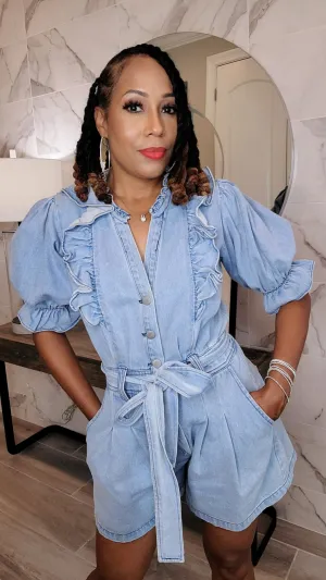 Love Jones Denim Romper