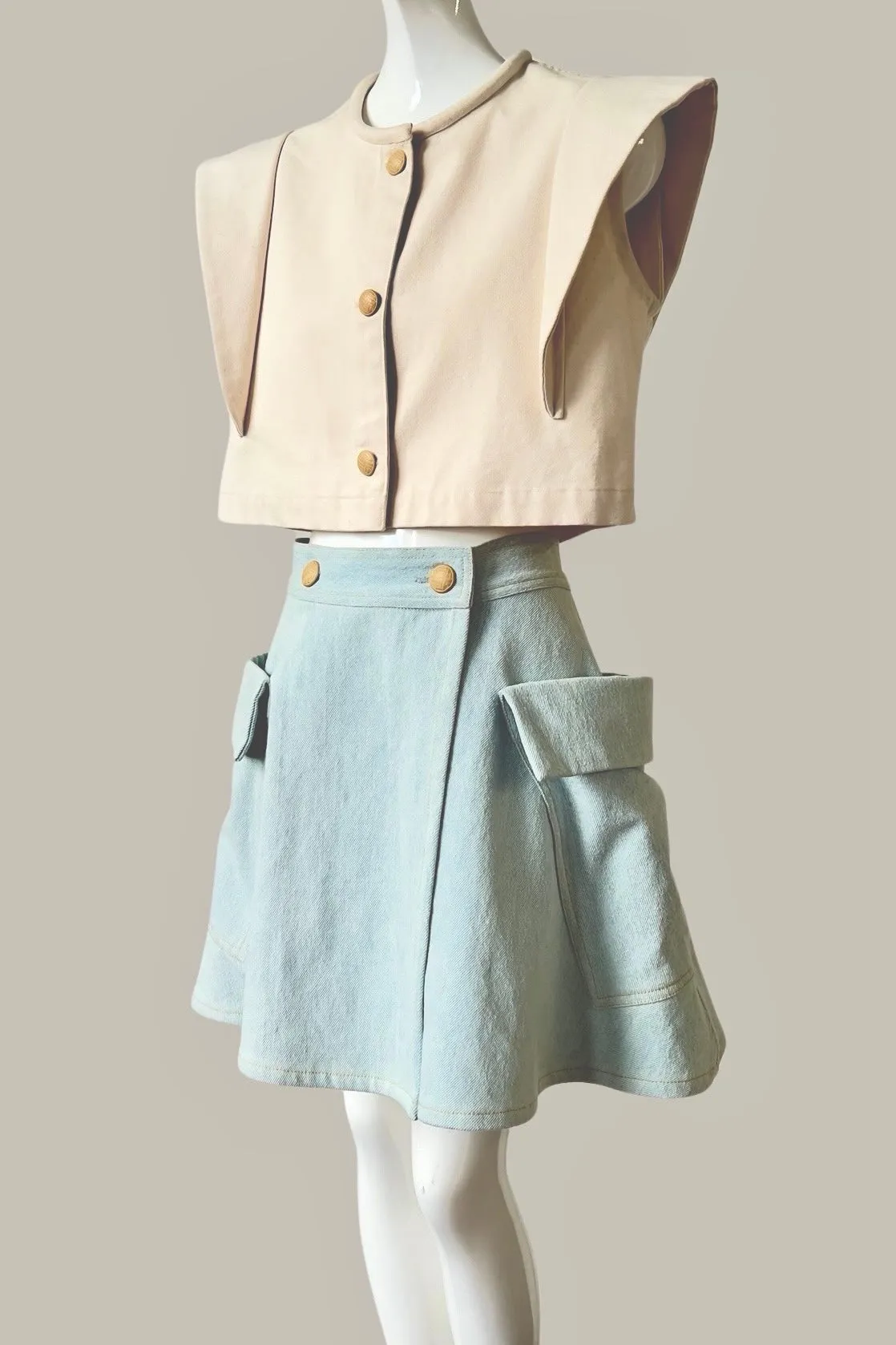 Mantle Skirt Oxide Blue Denim