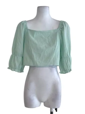 Mint Green Plain Blouse