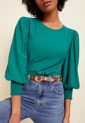 Nation Loren Smocked Peasant Top