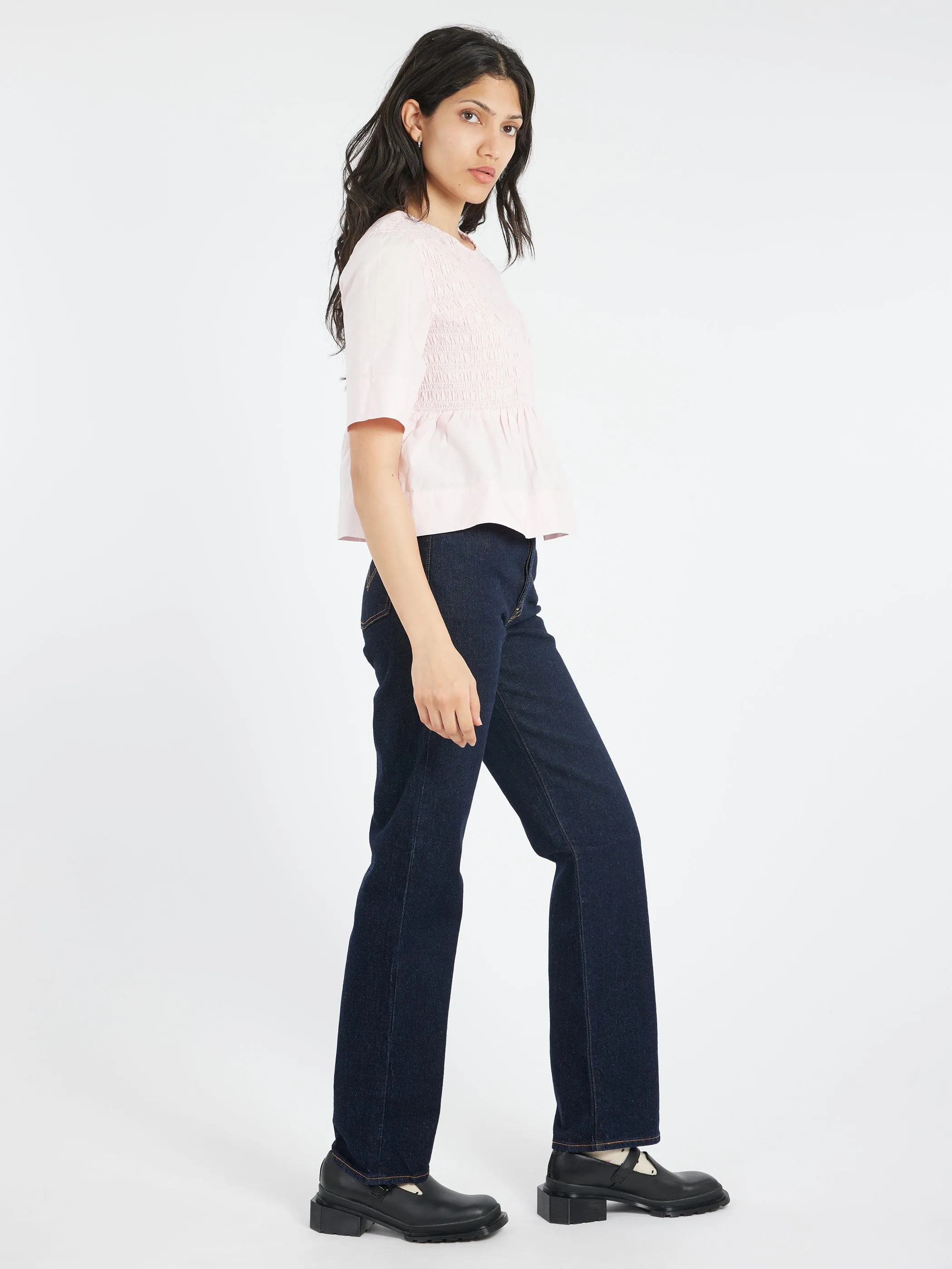 Open Back Smock Blouse