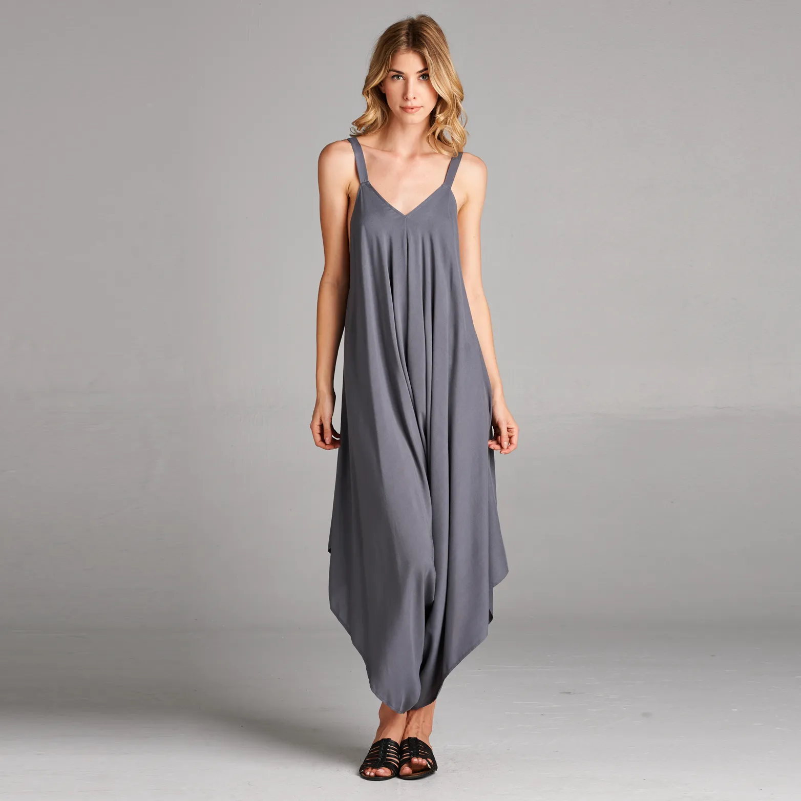 Oversized V-Neck Jumpsuit
