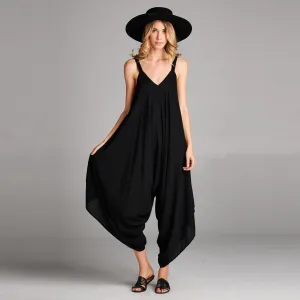 Oversized V-Neck Jumpsuit