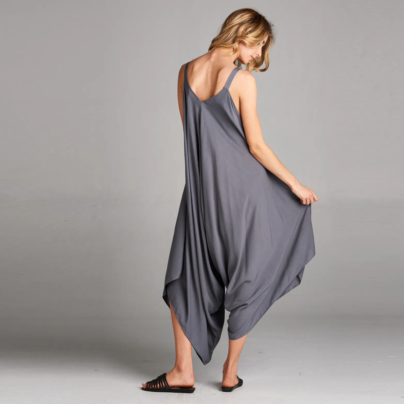 Oversized V-Neck Jumpsuit