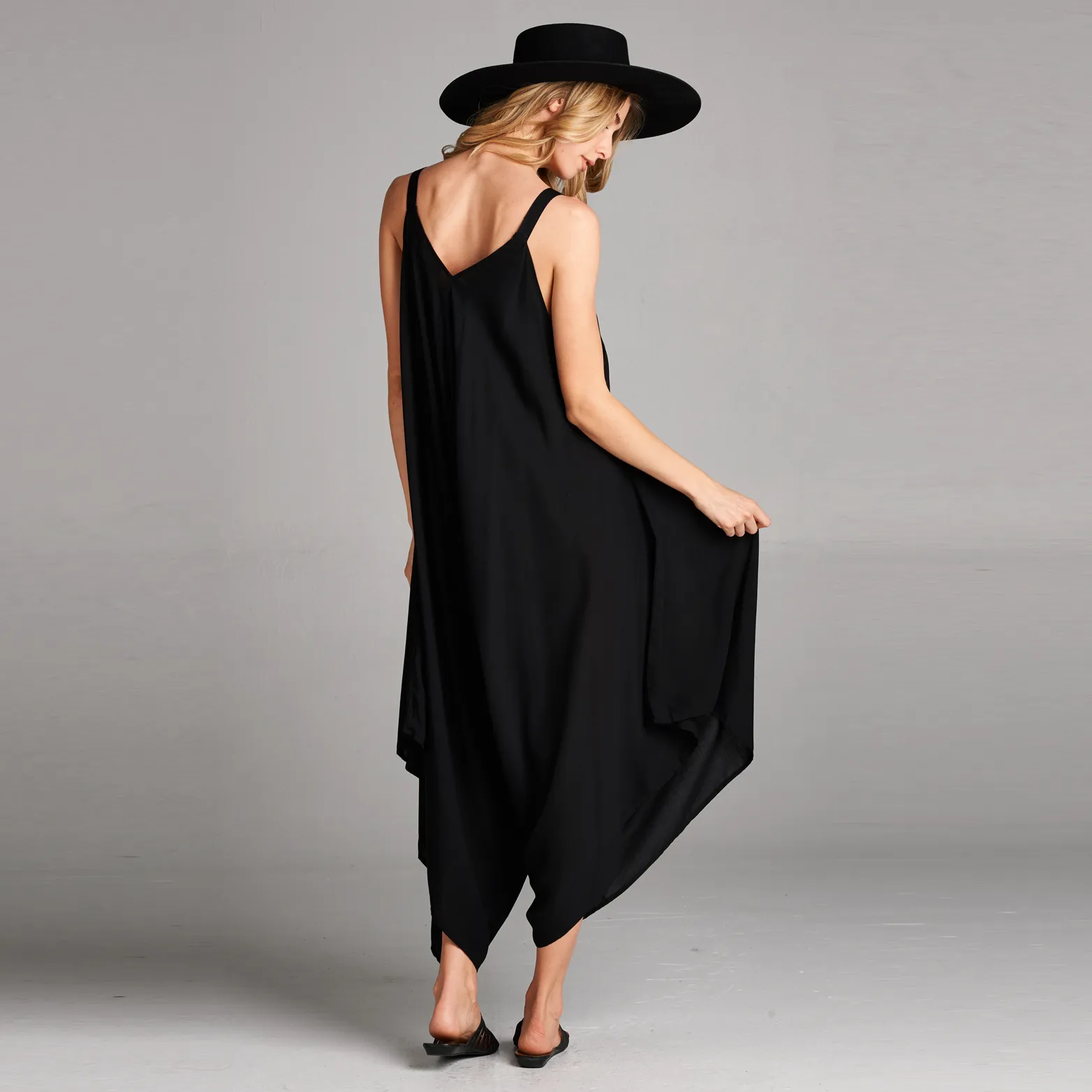 Oversized V-Neck Jumpsuit