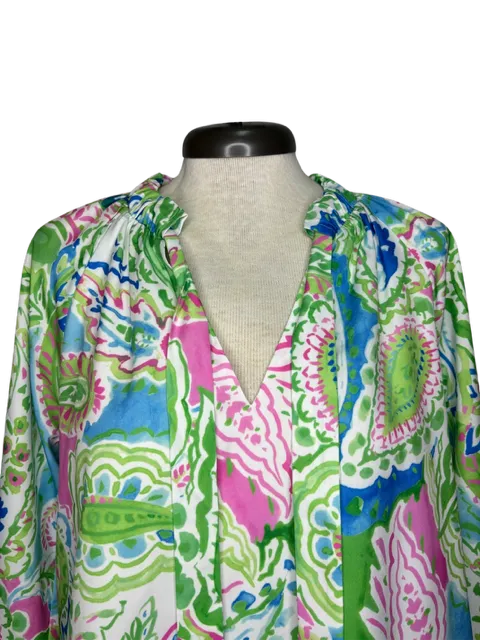 Paisley Meadows Peasant Top