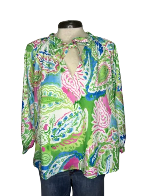 Paisley Meadows Peasant Top