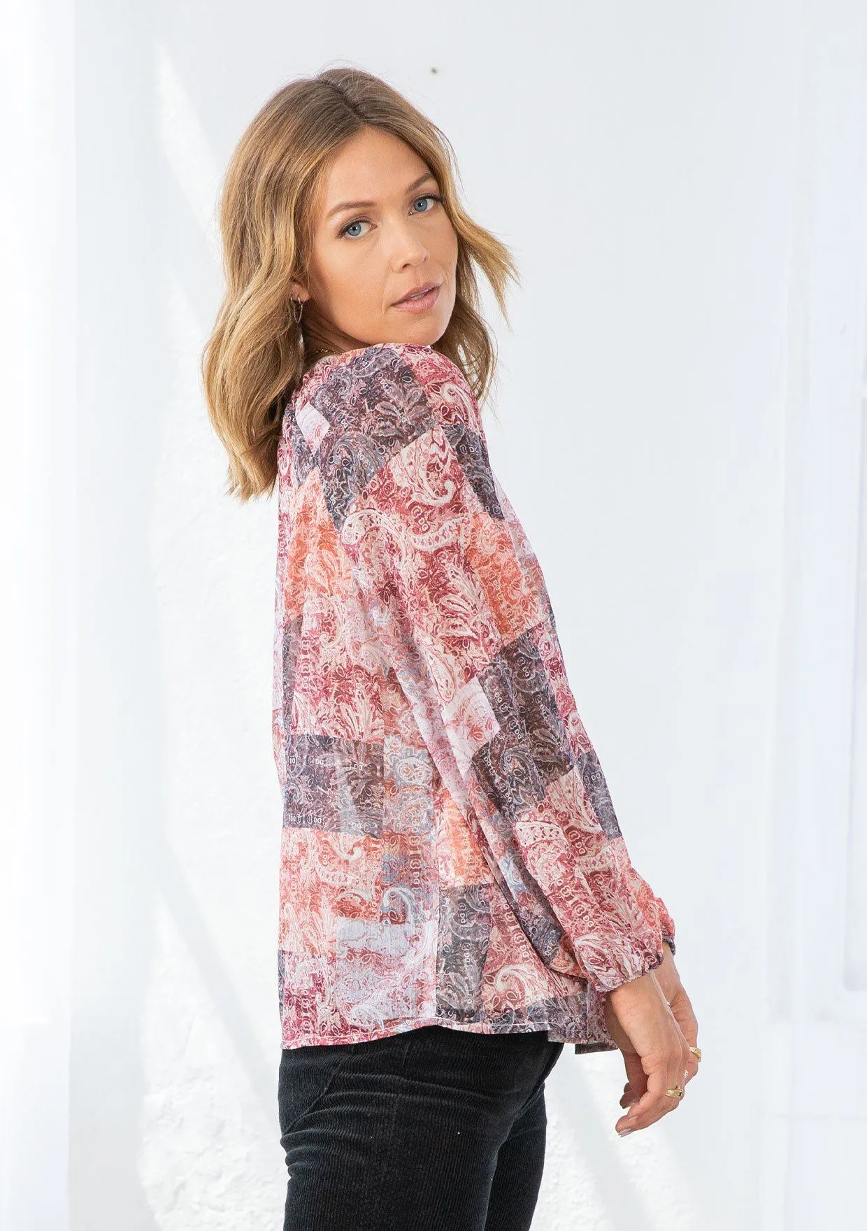 Promenade Peasant Top