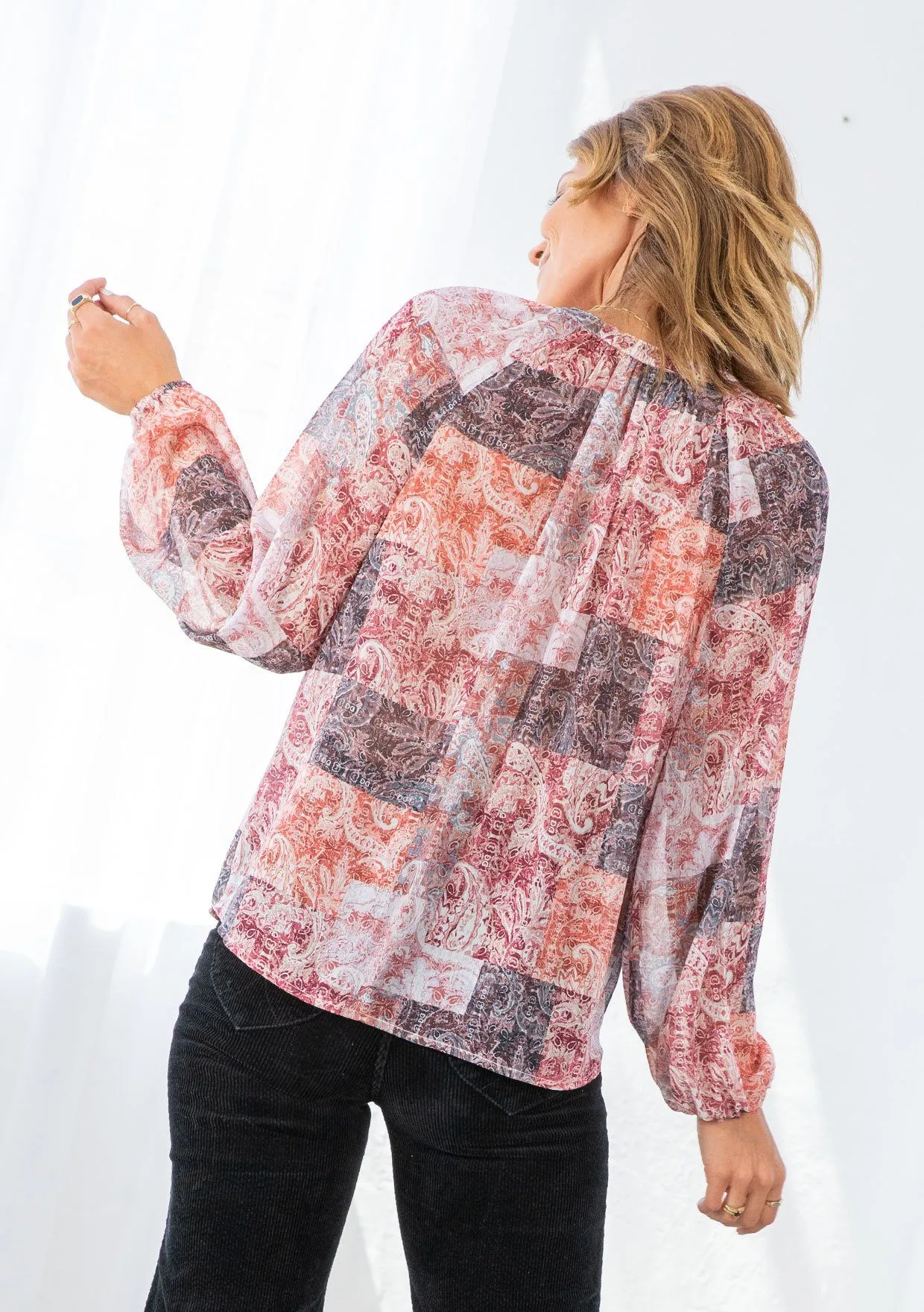 Promenade Peasant Top
