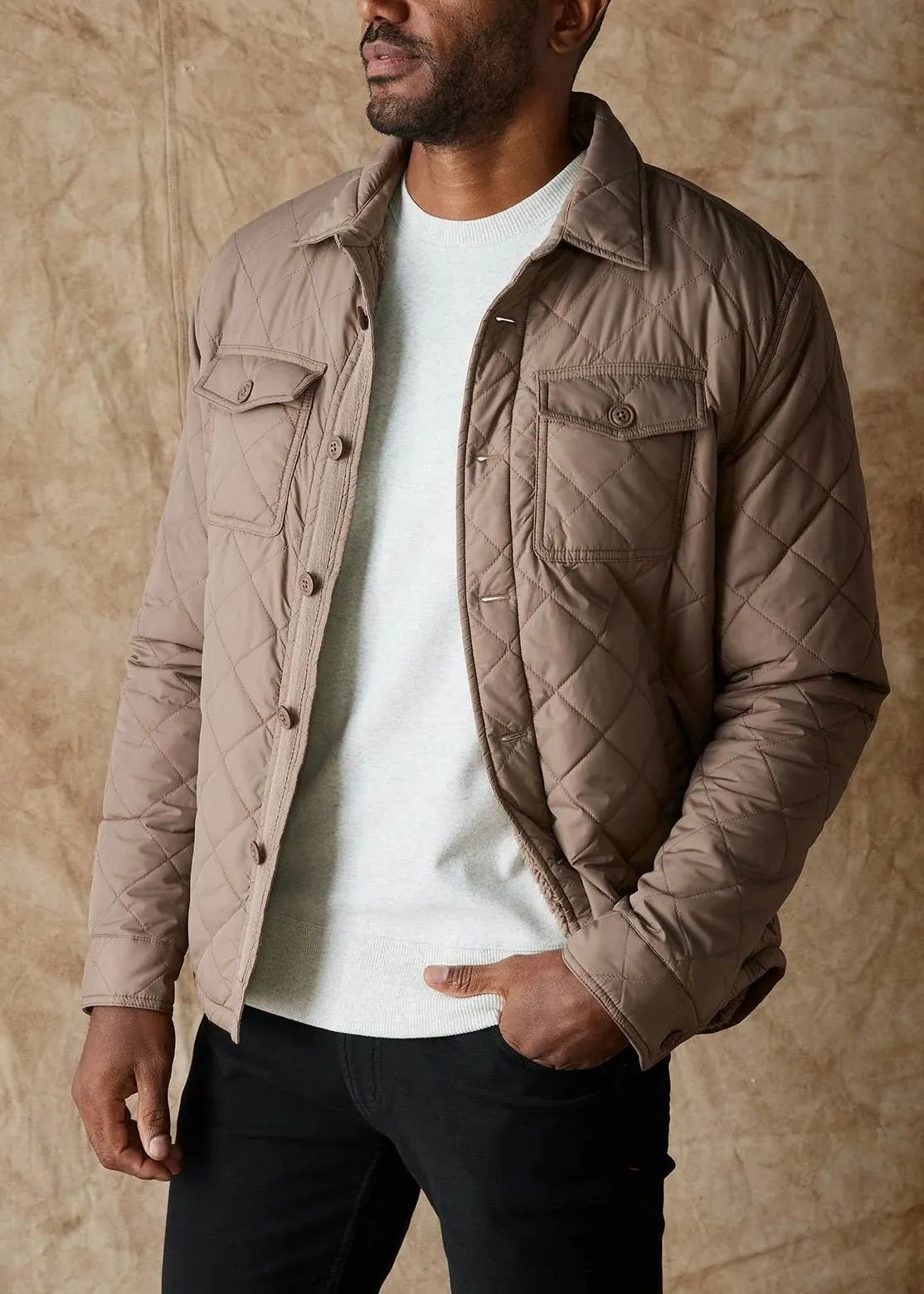 Quilted Sherpa Lined Shacket