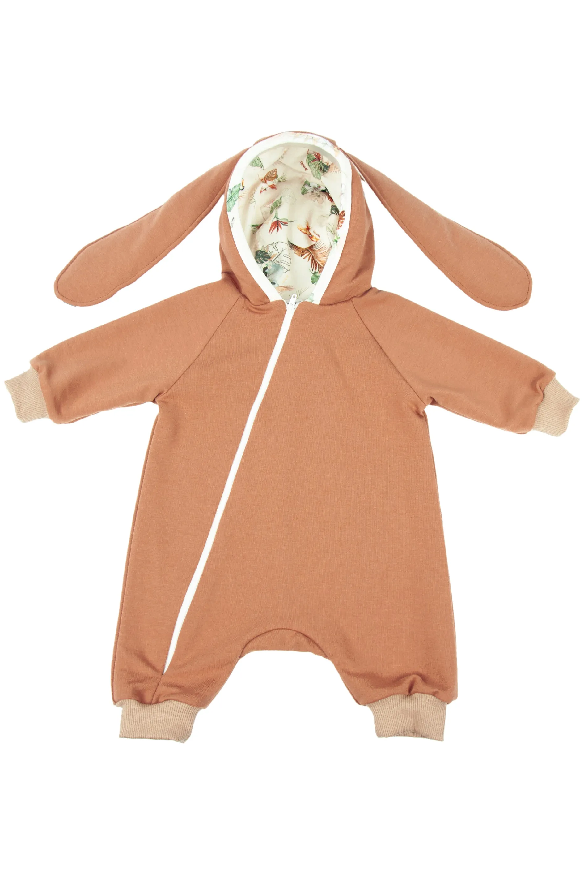 "Andrea" Caramel Bunny Ear Romper