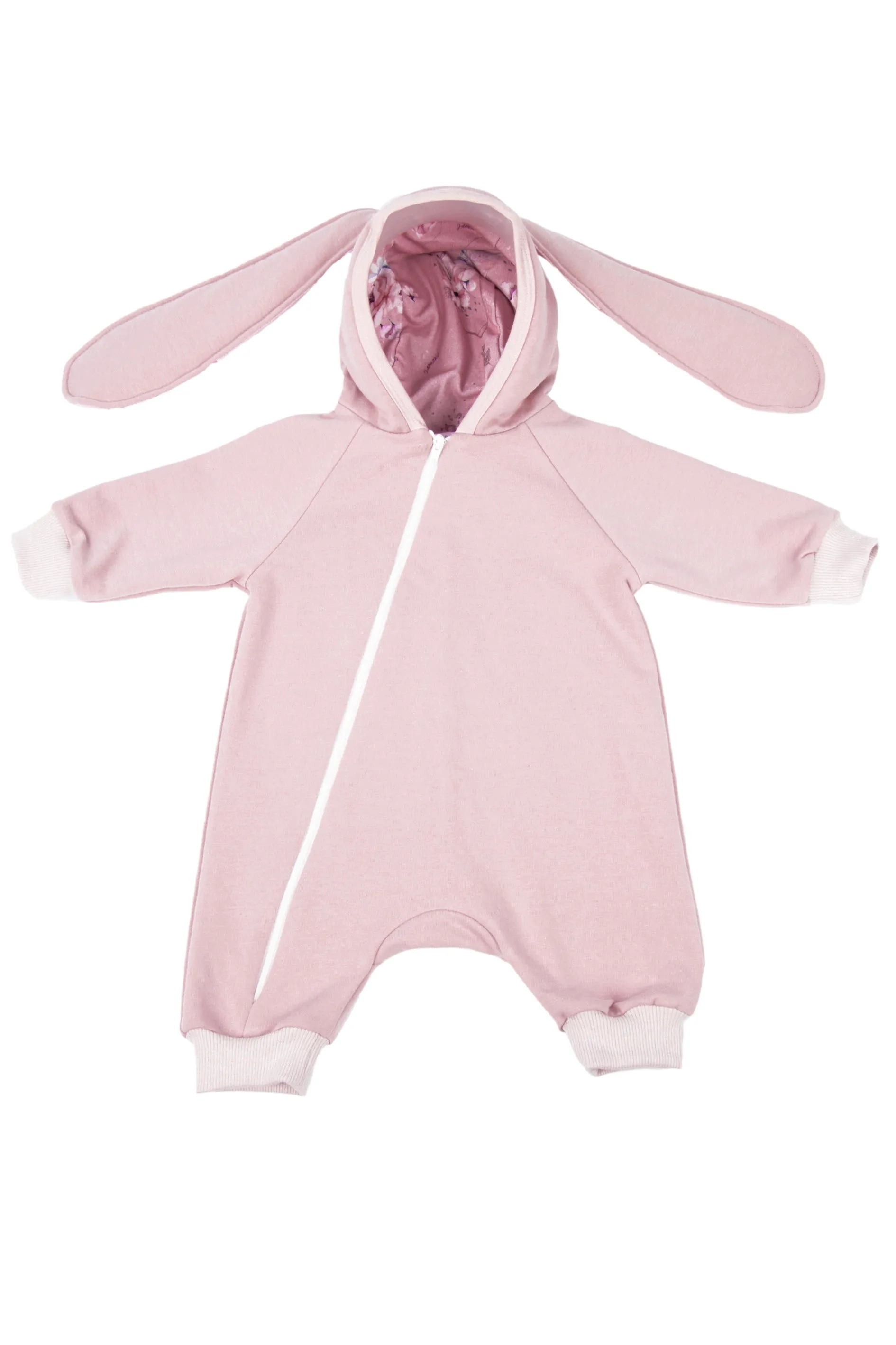 "Andrea" Mauve Bunny Ear Romper