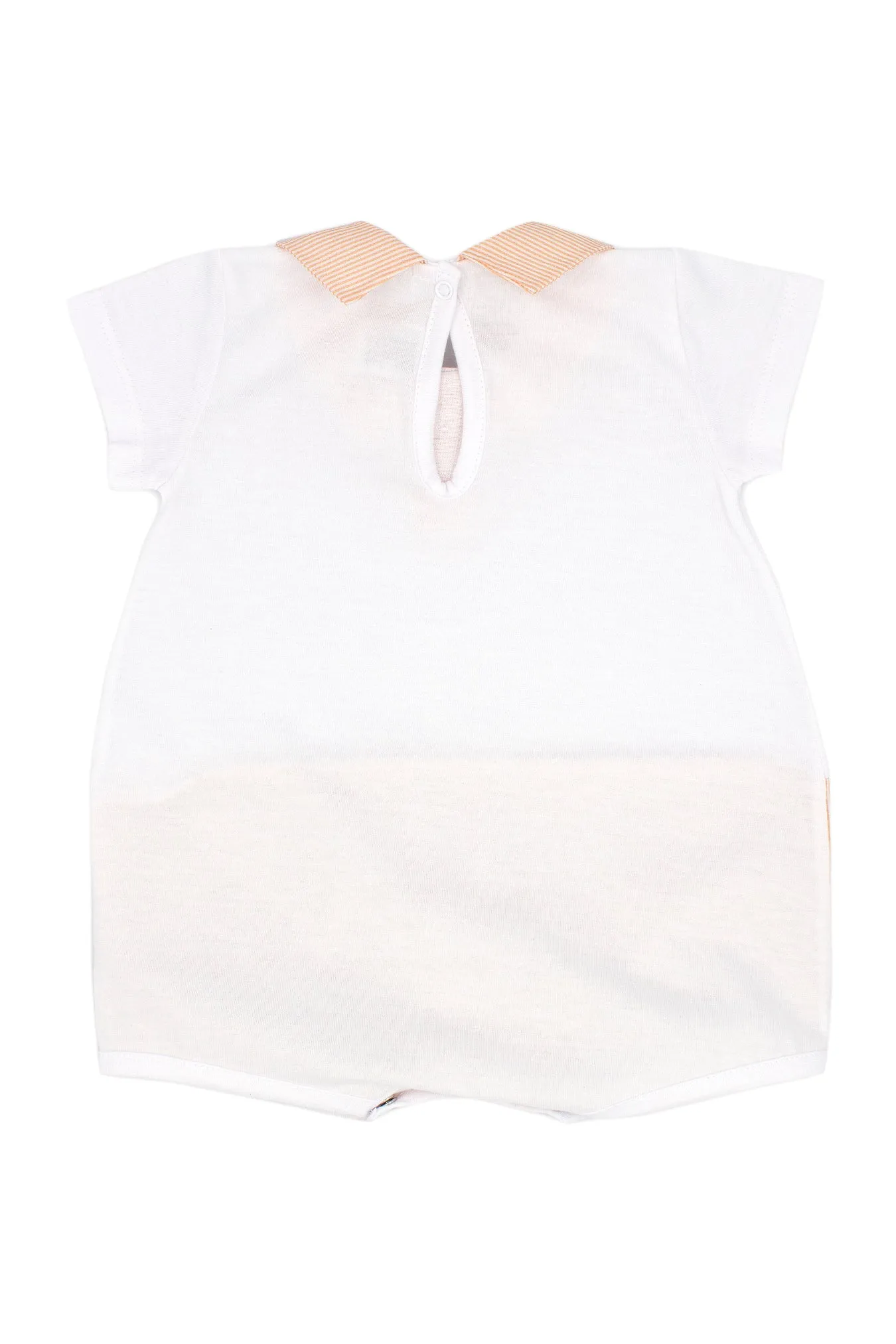 "Holden" Apricot Striped Romper