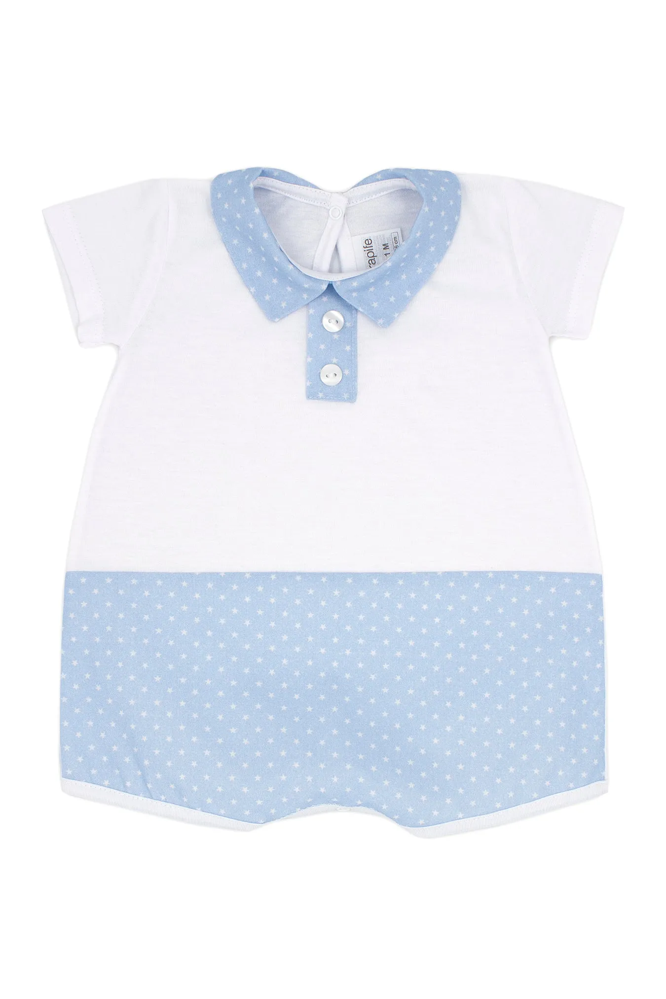 "Ziggy" Blue Star Print Romper