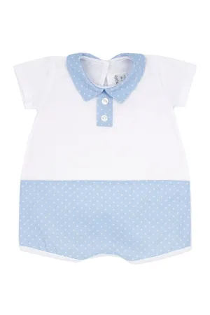 "Ziggy" Blue Star Print Romper