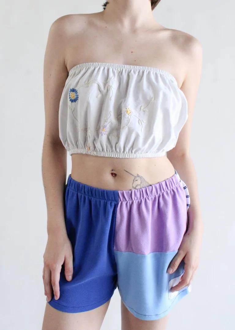 RCYCLD Embroidered Tube Top