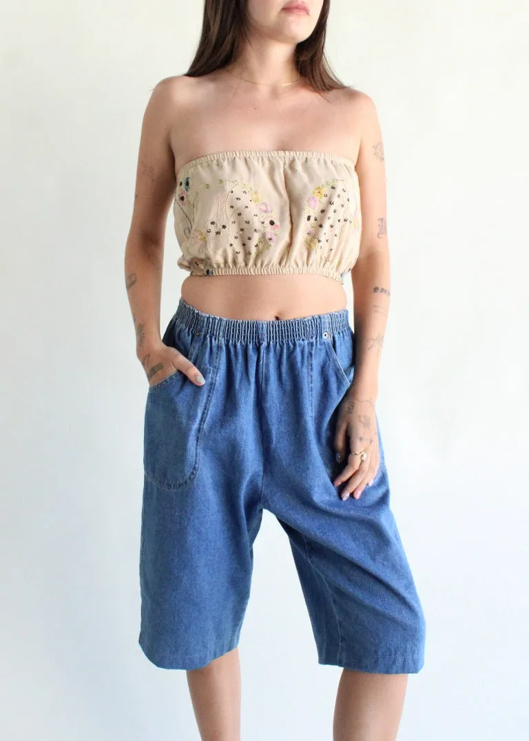 RCYCLD Embroidered Tube Top
