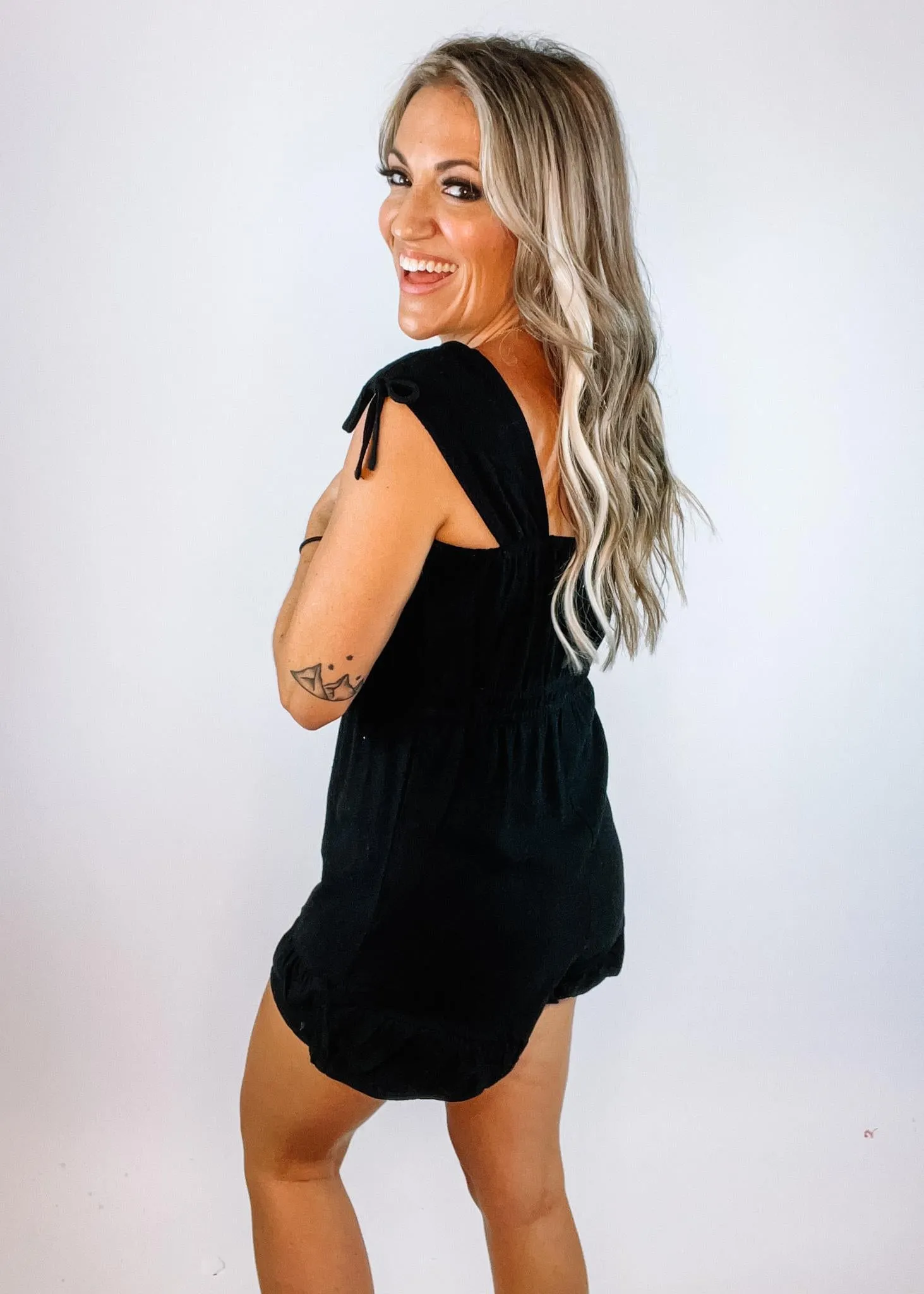 Ruffle Hem Classic Romper