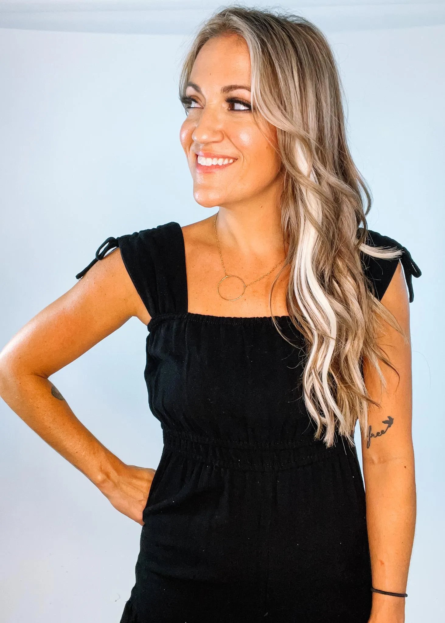 Ruffle Hem Classic Romper