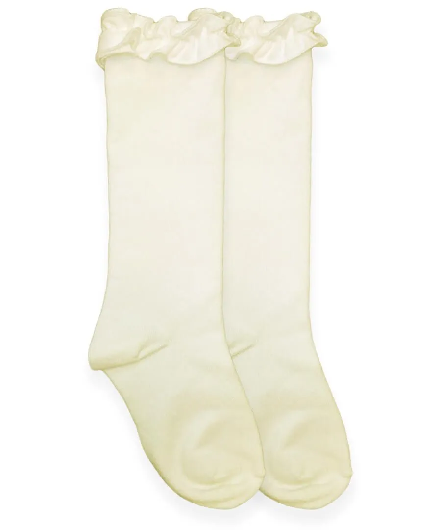 Ruffle Knee High Socks 1 pair