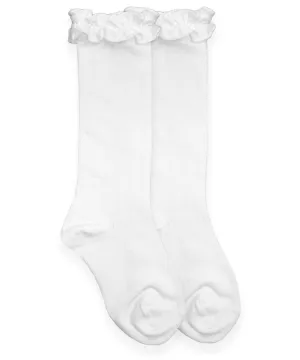 Ruffle Knee High Socks 1 pair