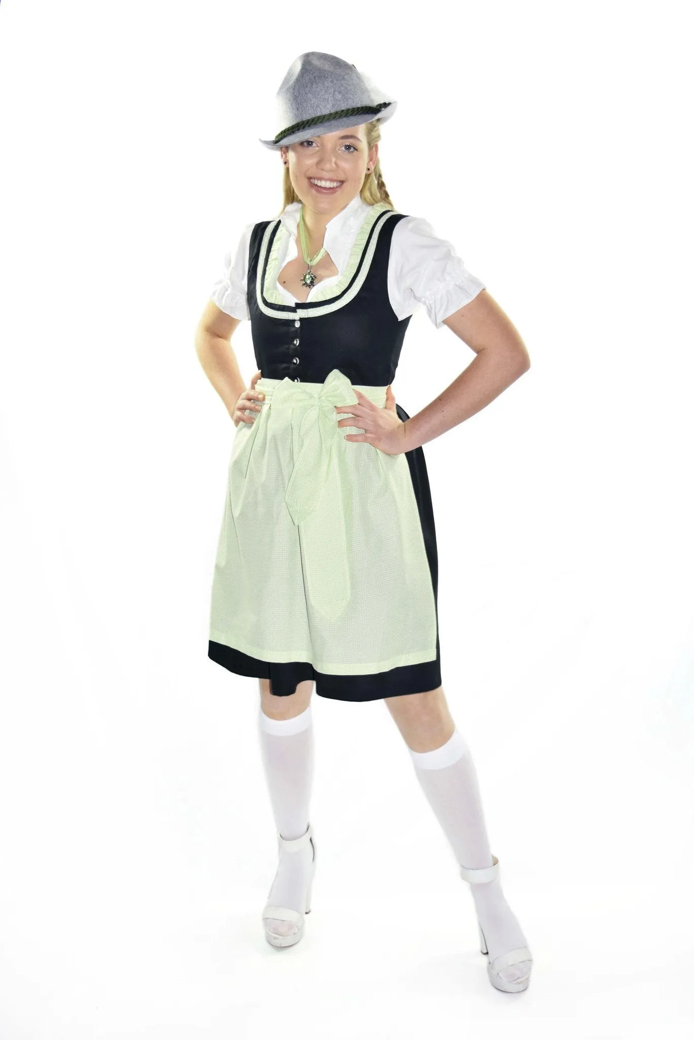 Rustic Traditional Oktoberfest German Beer Girl Costume Dirndl