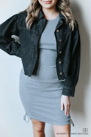 Sleeveless Ruched Dress-Light Gray