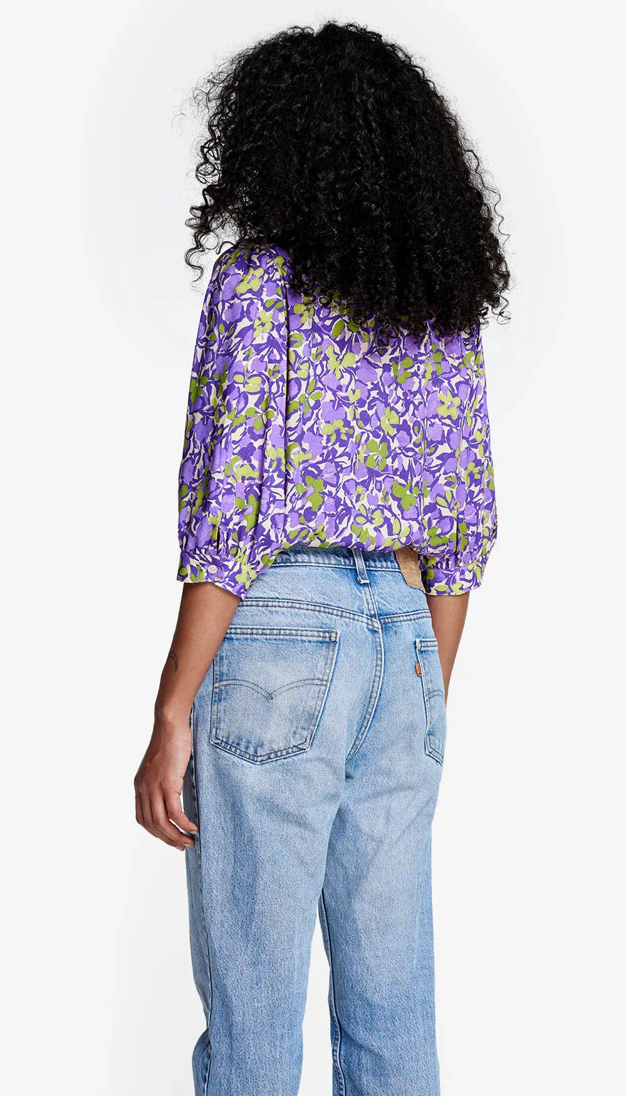 SMYTHE SHIRRED POCKET BLOUSE