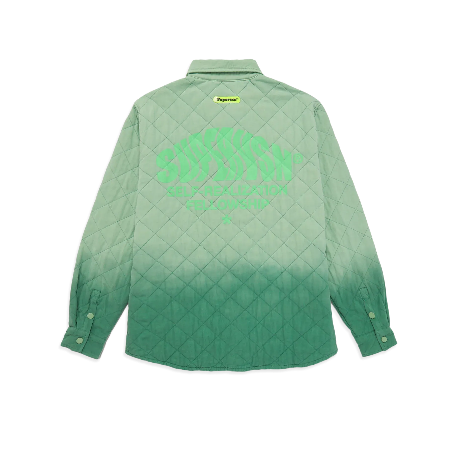 SUPERVSN Studio Manifest Quilted Over Shirt 'Green'