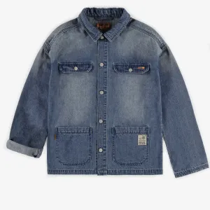 Surchemise en denim de coupe droite, adulte || Straight fit denim shirt, adult