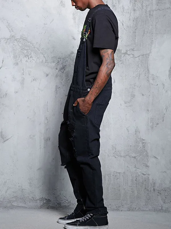 Suspender Denim Jumpsuit