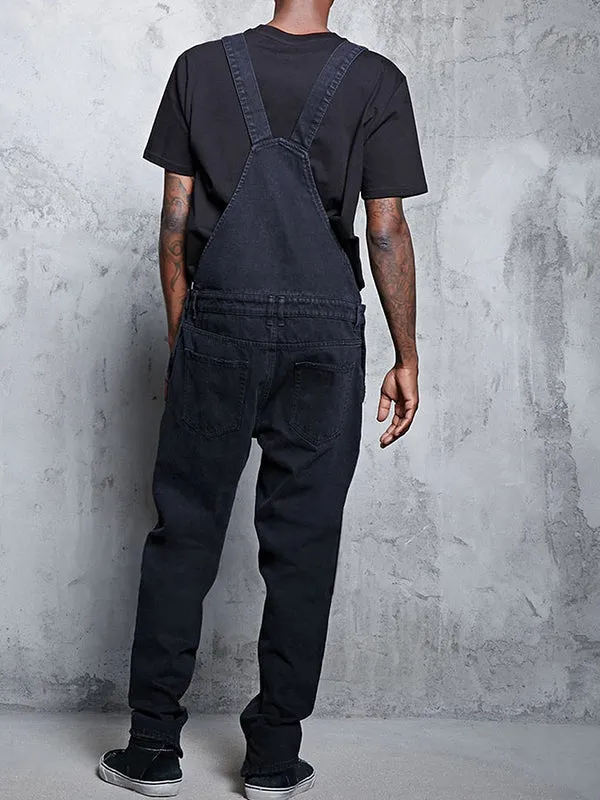Suspender Denim Jumpsuit