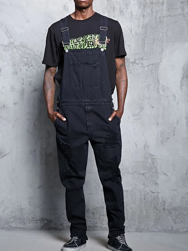 Suspender Denim Jumpsuit