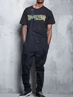 Suspender Denim Jumpsuit
