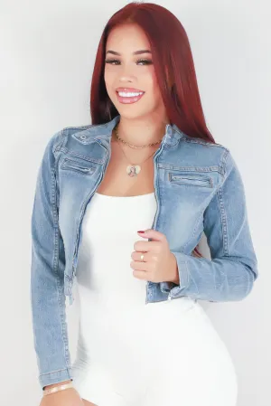 TEXT ME CROPPED JACKET