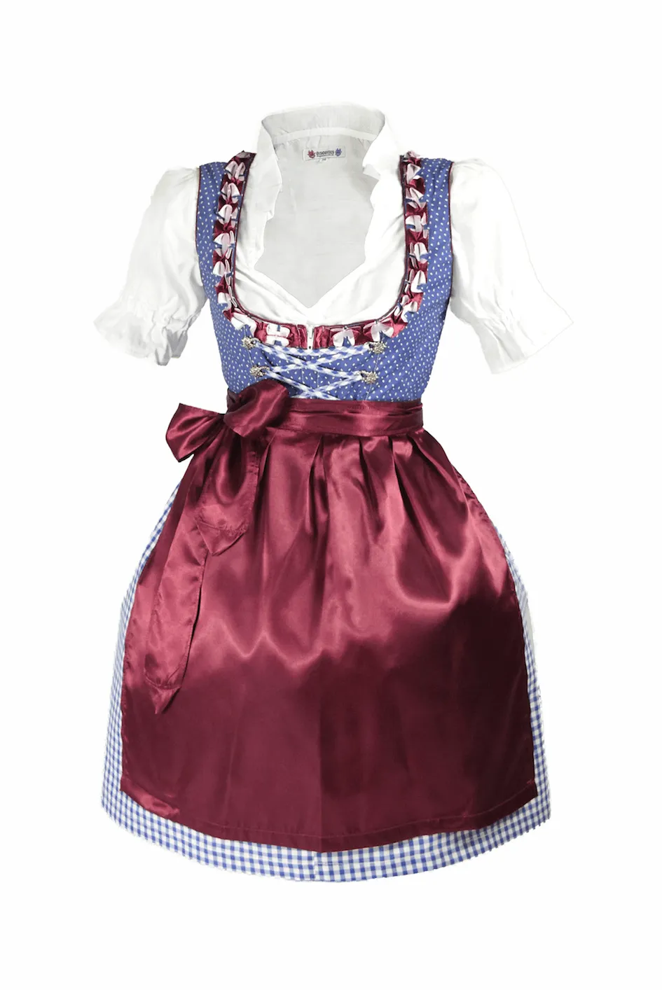 Trixie Traditional Oktoberfest German Beer Girl Costume Dirndl