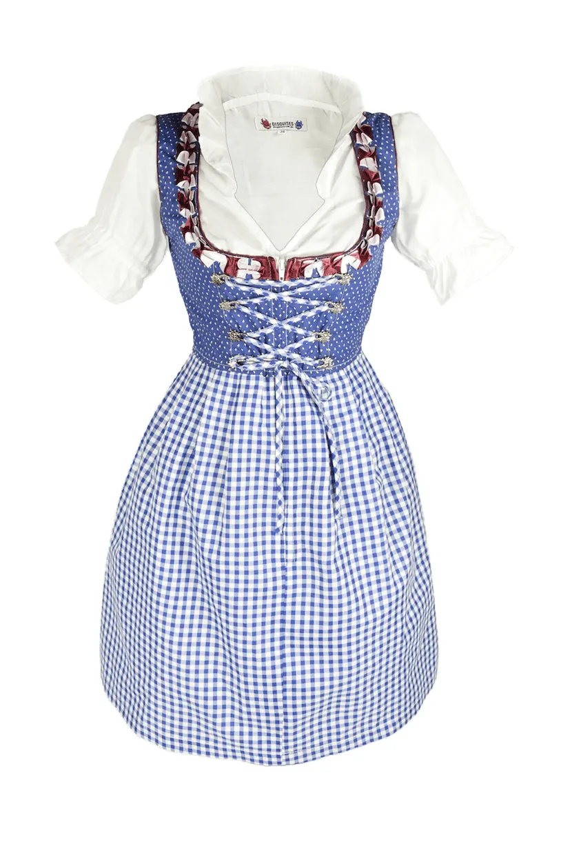 Trixie Traditional Oktoberfest German Beer Girl Costume Dirndl