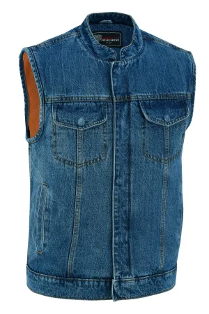 VB914BL Denim Club Vest in Blue
