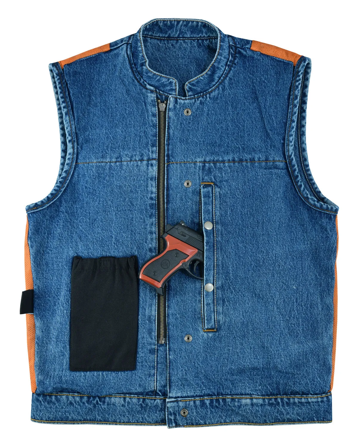 VB914BL Denim Club Vest in Blue