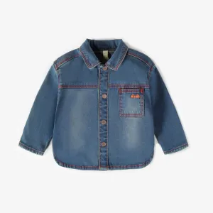 Veste en denim léger, naissance  || Light denim vest, newborn